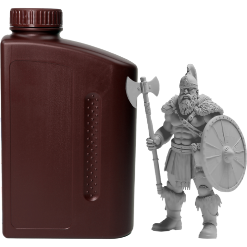 -/ Фотополимерная смола NVPRINT Plant-Based Resin Grey для 3D печати 1 кг (бут)