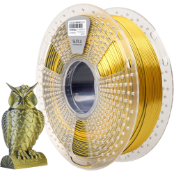 -/ Филамент NVPRINT Silk PLA+  Black/Gold   для 3D печати диаметр 1.75мм  длина 330 метров  масса 1 кг