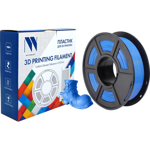 -/ Филамент NVPRINT PLA Blue Grey для 3D печати диаметр 1.75мм  длина 330 метров  масса 1 кг