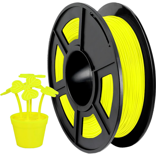 -/ Филамент NVPRINT TPU Yellow для 3D печати диаметр 1.75мм  длина 165 метров  масса 0,5 кг