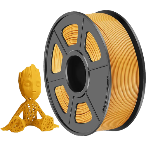 -/ Филамент NVPRINT PLA+  Gold для 3D печати диаметр 1.75мм  длина 330 метров  масса 1 кг