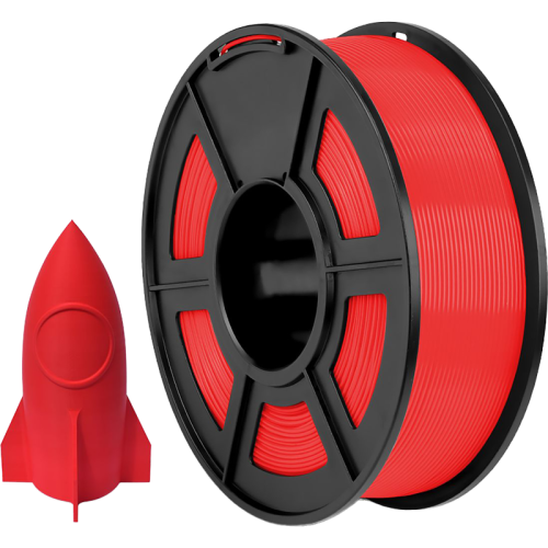 -/ Филамент NVPRINT PLA+ Red для 3D печати диаметр 1.75мм  длина 330 метров  масса 1 кг