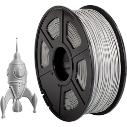 -/ Филамент NVPRINT ABS Silver для 3D печати диаметр 1.75мм  длина 330 метров  масса 1 кг