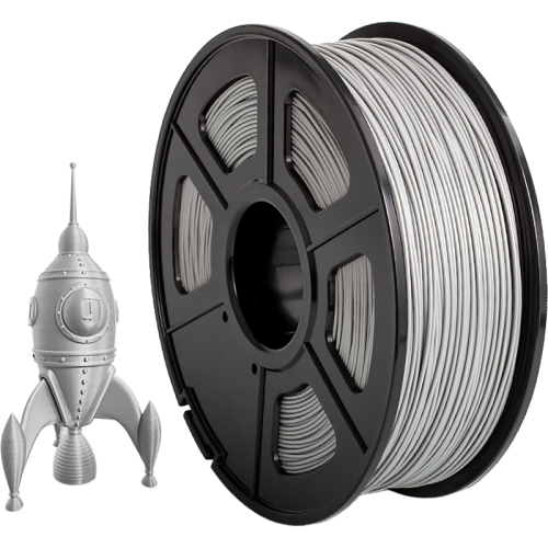 -/ Филамент NVPRINT ABS Silver для 3D печати диаметр 1.75мм  длина 330 метров  масса 1 кг