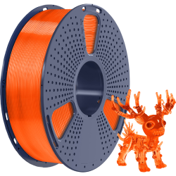 -/ Филамент NVPRINT PLA+ Trasparent Orange для 3D печати диаметр 1.75мм  длина 330 метров  масса 1 кг