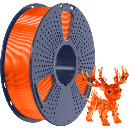 -/ Филамент NVPRINT PLA+ Trasparent Orange для 3D печати диаметр 1.75мм  длина 330 метров  масса 1 кг