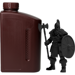 -/ Фотополимерная смола NVPRINT Plant Based Resin Black для 3D печати 1 кг (бут)