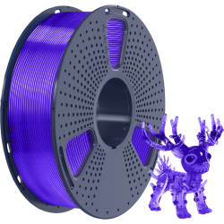 -/ Филамент NVPRINT PLA+ Trasparent Purple для 3D печати диаметр 1.75мм  длина 330 метров  масса 1 кг