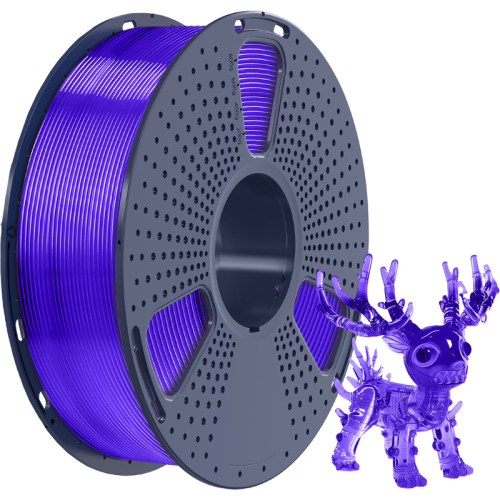 -/ Филамент NVPRINT PLA+ Trasparent Purple для 3D печати диаметр 1.75мм  длина 330 метров  масса 1 кг
