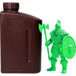 -/ Фотополимерная смола NVPRINT Standard Resin Clear Green для 3D печати 1 кг (бут)