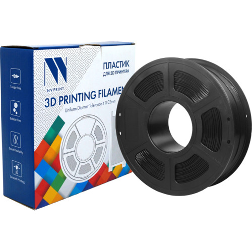 -/ Филамент NVPRINT PA Black для 3D печати диаметр 1.75мм   масса 1 кг