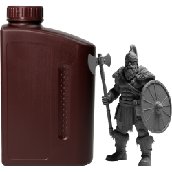 -/ Фотополимерная смола NVPRINT High Temp Resin Black для 3D печати 1 кг (бут)