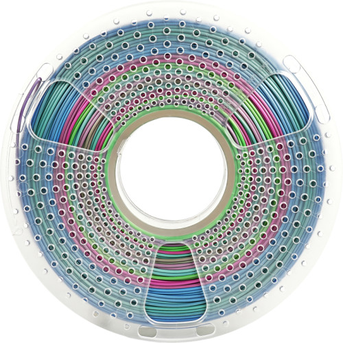 -/ Филамент NVPRINT Silk PLA+ Rainbow 06 для 3D печати диаметр 1.75мм  длина 330 метров  масса 1 кг