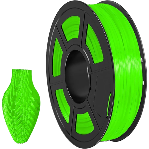 -/ Филамент NVPRINT TPU Trans. Green для 3D печати диаметр 1.75мм  длина 165 метров  масса 0,5 кг