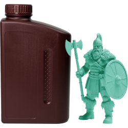 -/ Фотополимерная смола NVPRINT ABS Like Resin Green для 3D печати 1 кг (бут)