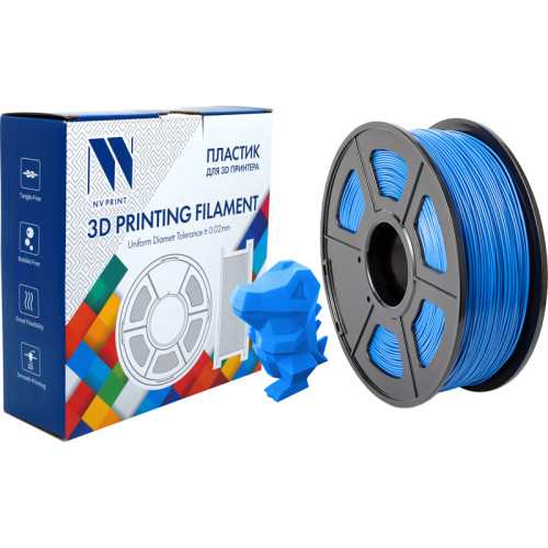 -/ Филамент NVPRINT ABS Blue Grey для 3D печати диаметр 1.75мм  длина 330 метров  масса 1 кг