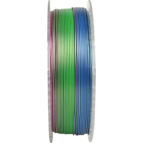 -/ Филамент NVPRINT Silk PLA+ Rainbow 06 для 3D печати диаметр 1.75мм  длина 330 метров  масса 1 кг
