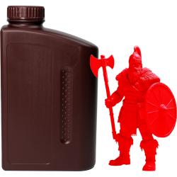 -/ Фотополимерная смола NVPRINT Standard Resin Clear Red для 3D печати 1 кг (бут)