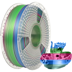 -/ Филамент NVPRINT Silk PLA+ Rainbow 06 для 3D печати диаметр 1.75мм  длина 330 метров  масса 1 кг