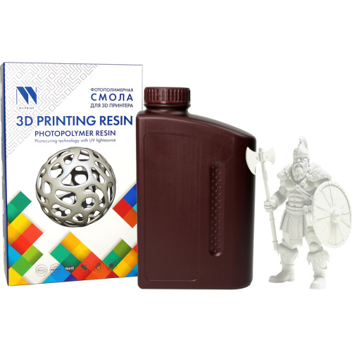 -/ Фотополимерная смола NVPRINT Plant Based Resin Clear для 3D печати 1 кг (бут)