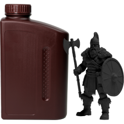 -/ Фотополимерная водовымываемая смола NVPRINT Water Washable Resin Black  1 кг