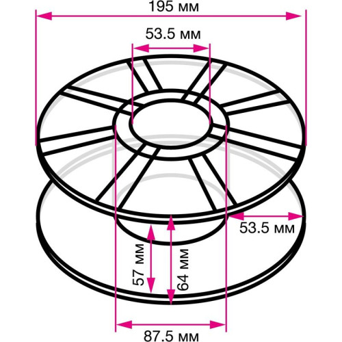 Пластик для принтера 3D Cactus CS-3D-PLA-1KG-BLUE PLA d1.75мм 1кг L326м 1цв.