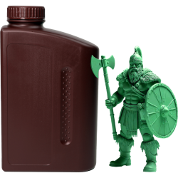 -/ Фотополимерная смола NVPRINT Standard Resin Green для 3D печати;  1 кг/бут
