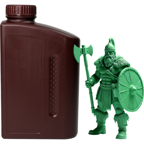 -/ Фотополимерная смола NVPRINT Standard Resin Green для 3D печати;  1 кг/бут