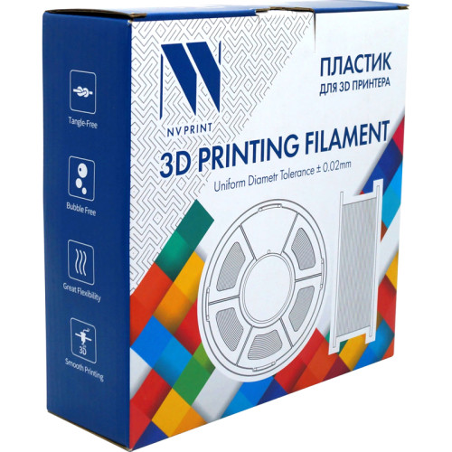 -/ Филамент NVPRINT PLA+ Trasparent Yellow для 3D печати диаметр 1.75мм  длина 330 метров  масса 1 кг