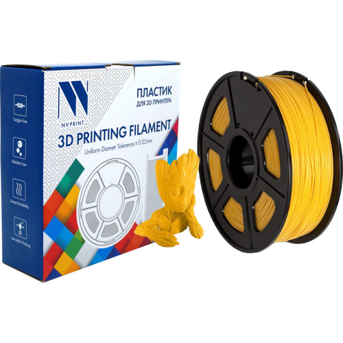 -/ Филамент NVPRINT ABS Light Gold для 3D печати диаметр 1.75мм  длина 330 метров  масса 1 кг