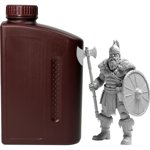 -/ Фотополимерная смола NVPRINT PA Like Resin Grey для 3D печати 1 кг (бут)