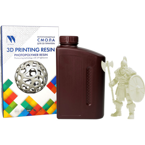 -/ Фотополимерная водовымываемая смола NVPRINT Water Washable Resin Clear  1 кг
