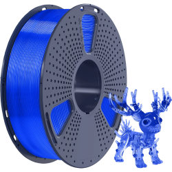 -/ Филамент NVPRINT PLA+ Trasparent Blue для 3D печати диаметр 1.75мм  длина 330 метров  масса 1 кг