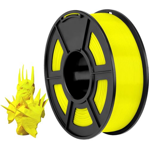 -/ Филамент NVPRINT PLA+ Yellow для 3D печати диаметр 1.75мм  длина 330 метров  масса 1 кг
