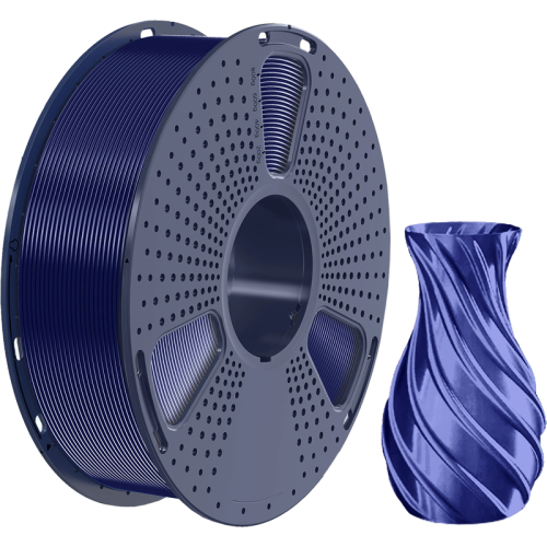 -/ Филамент NVPRINT TPU Silk Dark Blue для 3D печати диаметр 1.75мм  длина 330 метров  масса 1 кг