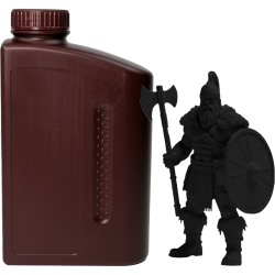 -/ Фотополимерная смола NVPRINT ABS Like Resin Black для 3D печати 1 кг (бут)