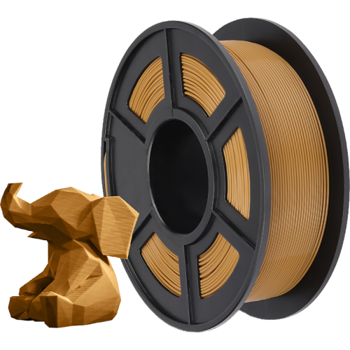 -/ Филамент NVPRINT PLA+ Coffee для 3D печати диаметр 1.75мм  длина 330 метров  масса 1 кг