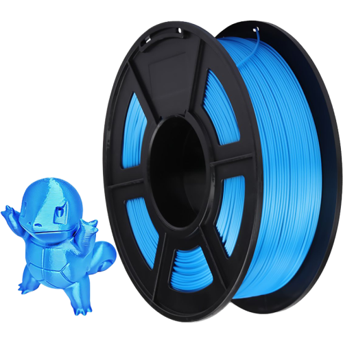 -/ Филамент NVPRINT Silk PLA+ Blue для 3D печати диаметр 1.75мм  длина 330 метров  масса 1 кг