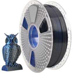 -/ Филамент NVPRINT Silk PLA+  Black/Blue  для 3D печати диаметр 1.75мм  длина 330 метров  масса 1 кг
