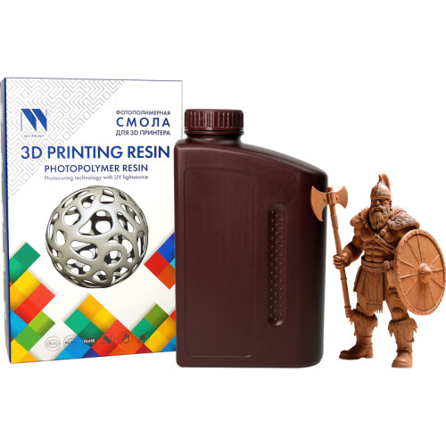 -/ Фотополимерная смола NVPRINT высокой детализации 14K Red Wax Resine  для 3D печати 1 кг (бут)
