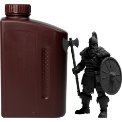 -/ Фотополимерная смола NVPRINT Standard Resin Black для 3D печати;  1 кг/бут