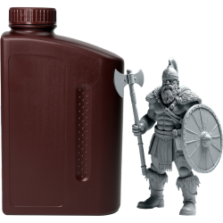 -/ Фотополимерная смола NVPRINT Standard Resin Grey для 3D печати;  1 кг/бут