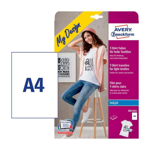 Термотрансфер Avery Zweckform MD1001, для струйной печати