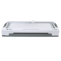 Ламинатор многофункциональный ГЕЛЕОС ЛМ A4 Мульти, А4, 2х125 (пленка 60-125 мкм), 350 мм/мин, 2 вала, пласт. корпус, мах толщина 0.6 мм, реверс + резак, обрезчик углов и дырокол