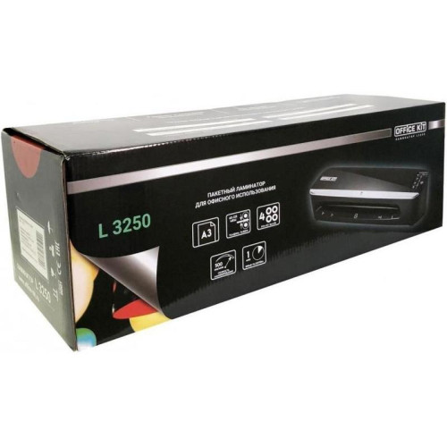 Ламинатор Office Kit L3250 A3 (60-125мкм) 50см/мин (4вал.) хол.лам. лам.фото реверс