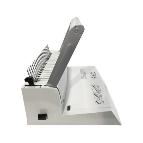 Переплетчик ГЕЛЕОС БП-16 на пластиковую пружину, А4, ручная перфорация 16 листов, переплет макс до 500 л. глубина перфорации 2-3-4-5 мм