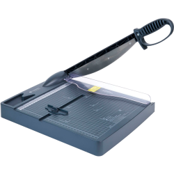 Резак сабельный ГЕЛЕОС РС A4 Маэстро, А4, 35 листов (70г/м2), прижим механич. корпус пластик, защитный экран, рукоятка анатомической формы, лоток-органайзер для скрепок