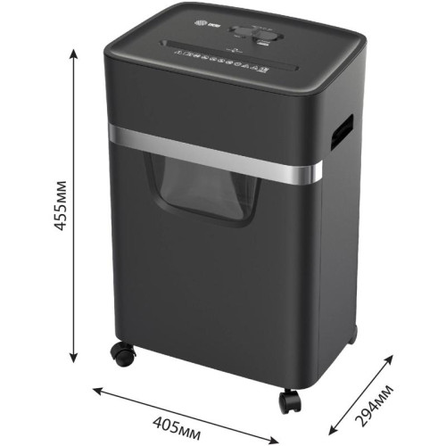 Шредер Cactus CS-SH-E5 (секр.P-4) фрагменты 12лист. 20лтр. скрепки скобы пл.карты