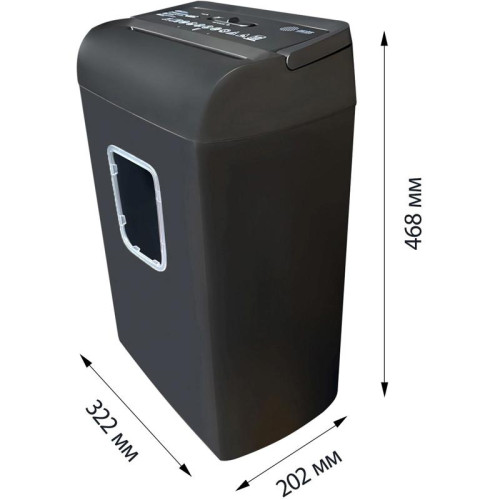 Шредер Cactus CS-SH-E4 (секр.P-4) фрагменты 12лист. 21лтр. скрепки скобы пл.карты