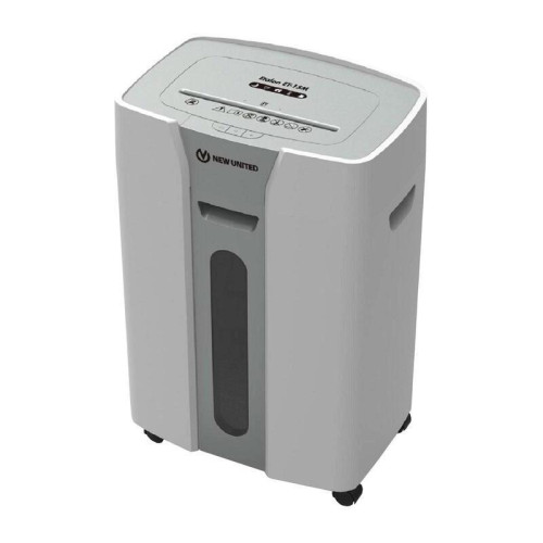 Шредер New United Etalon ET-15M (секр.P-5) перекрестный 15 лист. 25.6 л, скрепки/скобы/пл.карты/CD